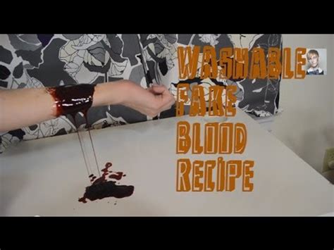 does fake blood come of clothes|how to remove fake blood.